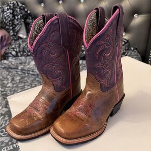 DAN POST GIRLS' MAJESTY WESTERN BOOTS - SQUARE TOE